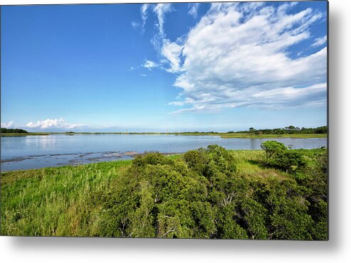 Gordons Pond Metal Print featuring the photograph Gordons Pond Overlook - Cape Henlopen State Park - Delaware by Brendan Reals