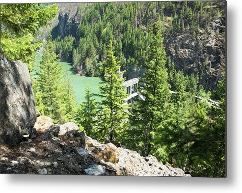 North Cascades Metal Print featuring the photograph Gorge Dam by Tom Cochran