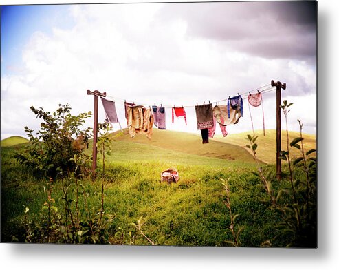 Hobbits Metal Print featuring the photograph Gorgeous Sunny Day for Hobbits by Kathryn McBride