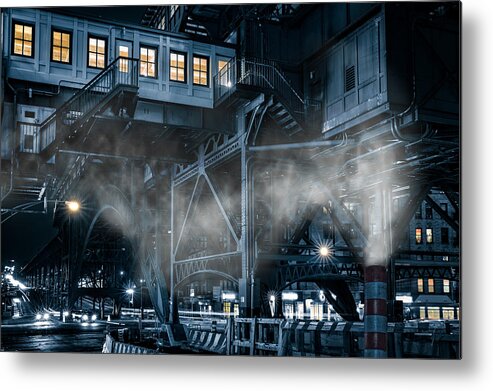 125th Street Metal Print featuring the photograph Gotham City by Mihai Andritoiu