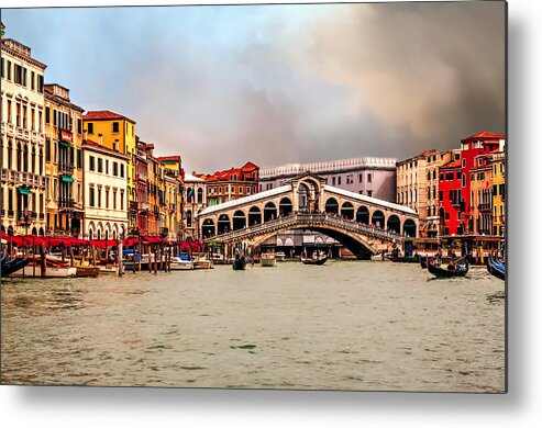 City Metal Print featuring the photograph Grand Canal by Maria Coulson