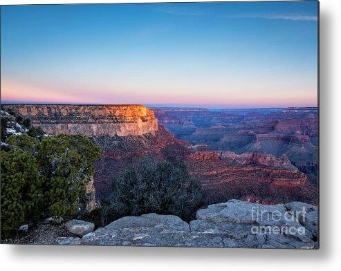 Arizona Metal Print featuring the photograph Grand Canyon Sunrise 2 by Timothy Hacker