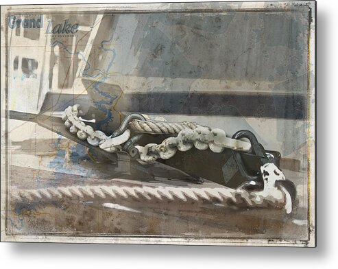 Susan Vineyard Metal Print featuring the photograph Grand Lake Boat by Susan Vineyard