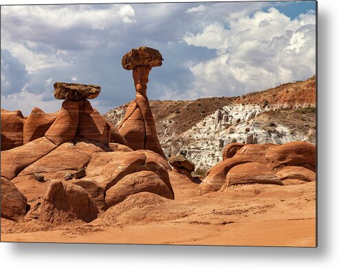 Utah Metal Print featuring the photograph Grand Staircase Escalante Toadstools by Rick Pisio