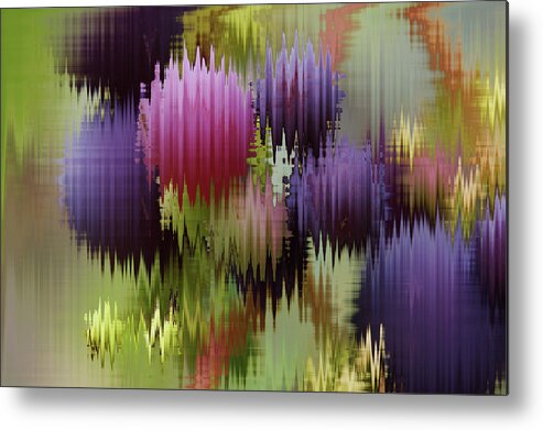 Purple Metal Print featuring the photograph Grapes in the Rain by Adria Trail