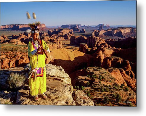 Monument Valley Metal Print featuring the photograph Grass Dancer by Dan Norris