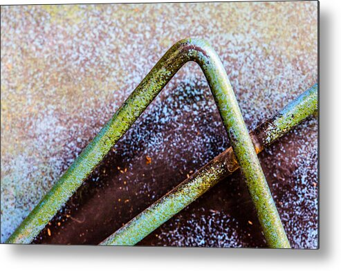 Abstract Photography Metal Print featuring the photograph Grasshopper Legs by SR Green