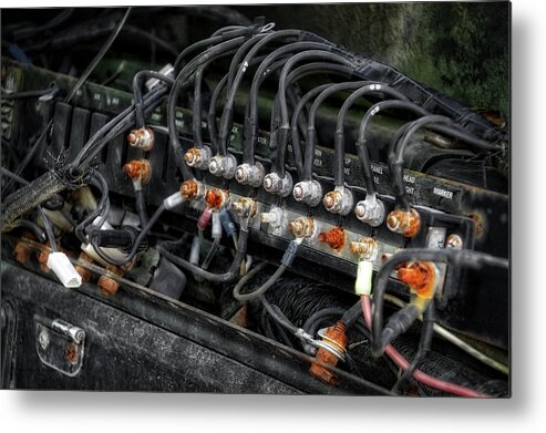 Gravel Pit Metal Print featuring the photograph Gravel Pit PayStar 5000 Truck Wiring by Thomas Woolworth