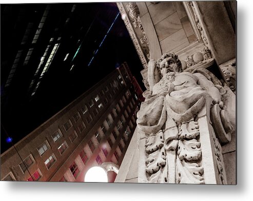 City Metal Print featuring the photograph Greek God by Kenny Thomas
