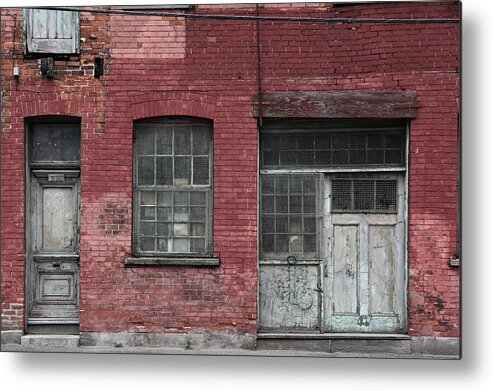 Decay Metal Print featuring the photograph Griffintown Wall by Kreddible Trout