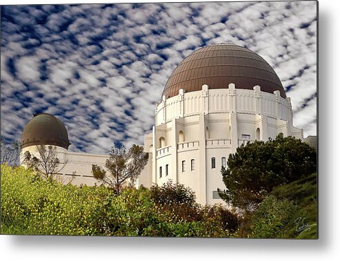 Endre Metal Print featuring the photograph Griffith Park Observatory by Endre Balogh