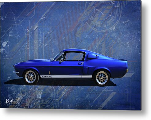 Car Metal Print featuring the photograph GT Blue by Keith Hawley