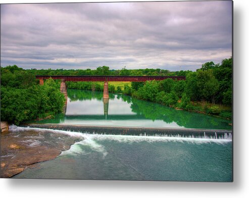 Faust Bridge Metal Print featuring the photograph Guadeloupe River by Kelly Wade