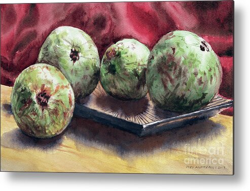 Guava Metal Print featuring the painting Guapples by Joey Agbayani
