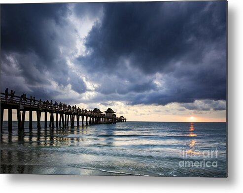 Naples Metal Print featuring the photograph Gulf Coast Sunset by Brian Jannsen