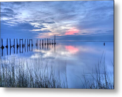 Sunset Metal Print featuring the photograph Gulf Reflections by Don Mercer