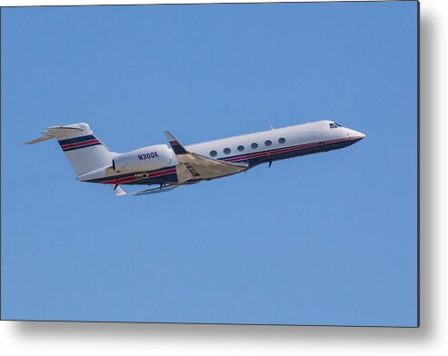 Gulfstream Metal Print featuring the photograph Gulfstream GV Private Jet by Dart Humeston