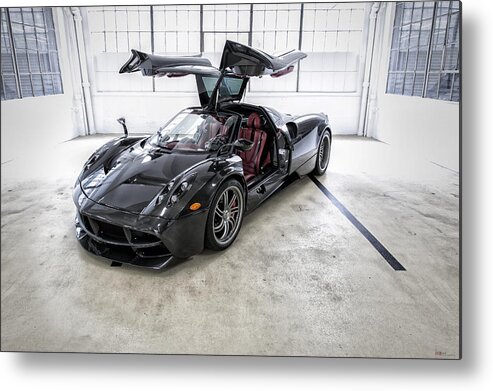 Pagani Huayra Metal Print featuring the photograph Gull Wing Doors by ItzKirb Photography