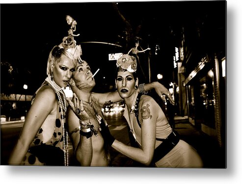 Gay Metal Print featuring the photograph Guys And Dolls by Amber Abbott