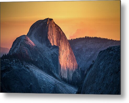 Landscape Metal Print featuring the photograph Half Dome by Davorin Mance