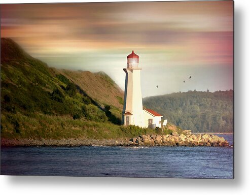 Halifax Metal Print featuring the photograph Halifax Harbor Lighthouse by Diana Angstadt