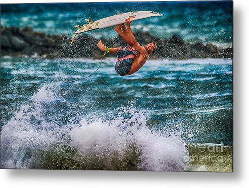 Beach Metal Print featuring the photograph Hang On by Eye Olating Images