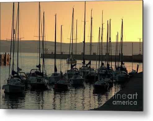 Weymouth Metal Print featuring the photograph Harbor Sunrise by Baggieoldboy