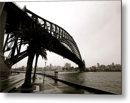 Sydney Metal Print featuring the photograph Harbour Bridge by Mark Nowoslawski