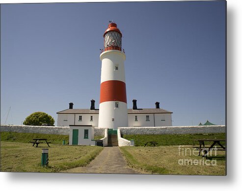 Lighthouse Metal Print featuring the photograph Haunted Lighthouse. by Elena Perelman