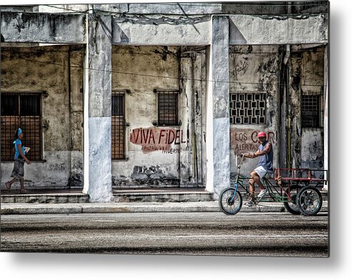 Havana Metal Print featuring the photograph Havana Graffiti Street Scene by Gigi Ebert