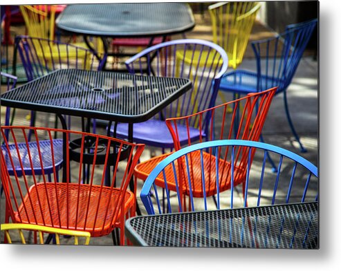 Have A Seat Metal Print featuring the photograph Have A Seat by Karol Livote