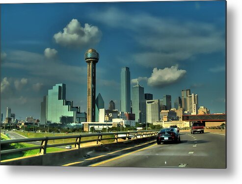 Texas Metal Print featuring the photograph Heading to Downtown Dallas by Dyle  Warren