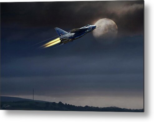 Aviation Metal Print featuring the digital art Heat Of The Night by Peter Chilelli