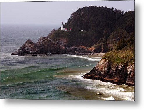 Heceta Head Lighthouse Metal Print featuring the photograph Heceta Head Lighthouse by Joanne Coyle