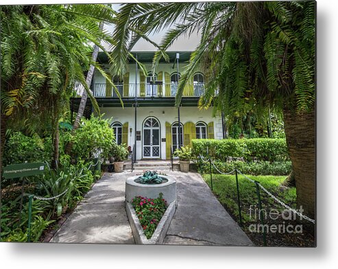 Key West Metal Print featuring the photograph Hemingway House Entrance, Key West by Liesl Walsh
