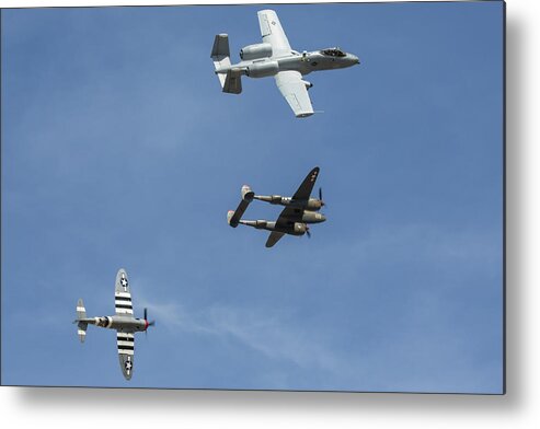 Heritage Metal Print featuring the photograph Heritage Flight Break by John Daly