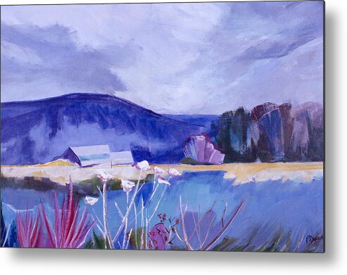 Pond Metal Print featuring the painting Herman's Place by Betty Pieper