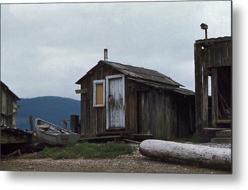 Shore Hut Seaside Reclue Hermit Metal Print featuring the photograph Hermit by Laurie Stewart