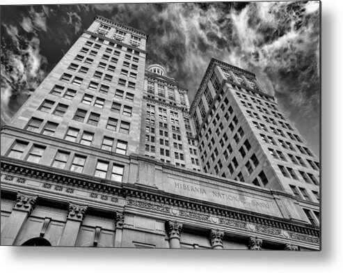 Architecture Metal Print featuring the photograph Hibernia National Bank by Raul Rodriguez