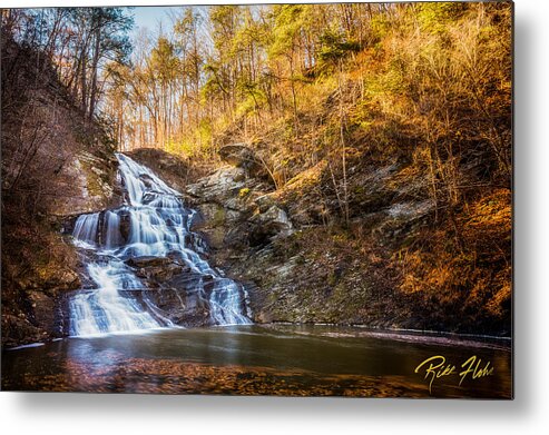 Flowing Metal Print featuring the photograph Hightower Falls by Rikk Flohr
