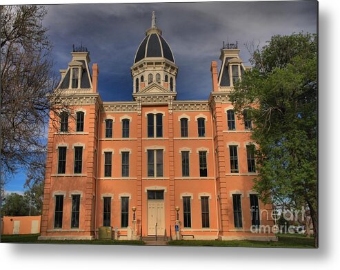 Marfa Metal Print featuring the photograph Historic Marfa Couthouse by Adam Jewell