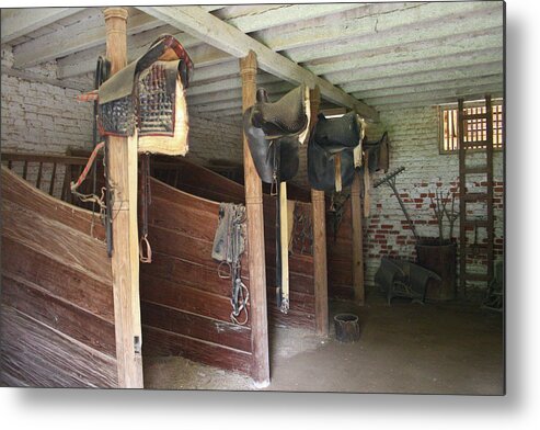 Stables Metal Print featuring the photograph Historic Stables by Barry Wills