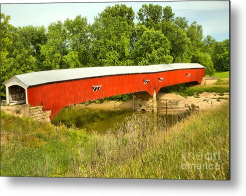 West Union Metal Print featuring the photograph Historic Sugar Creek Crossing by Adam Jewell