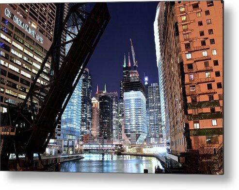 Chicago Metal Print featuring the photograph Historically Significant View by Frozen in Time Fine Art Photography