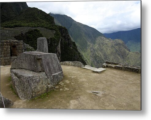 Machu Picchu Metal Print featuring the photograph Hitching Post Of The Sun by Aidan Moran