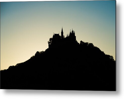 Baden-wurttemberg Metal Print featuring the photograph Hohenzollern Castle Silhouette by Alexander Kunz