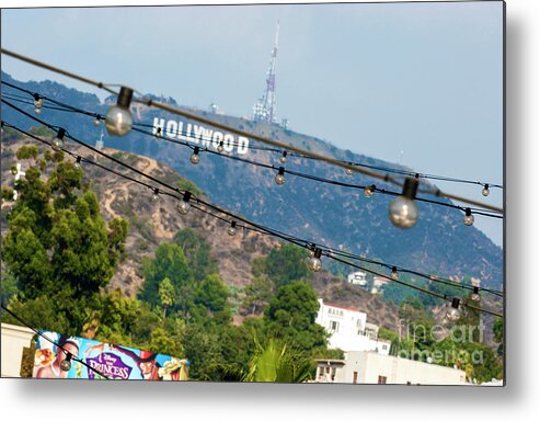 Hollywood Metal Print featuring the photograph Hollywood sign on the hill 1 by Micah May