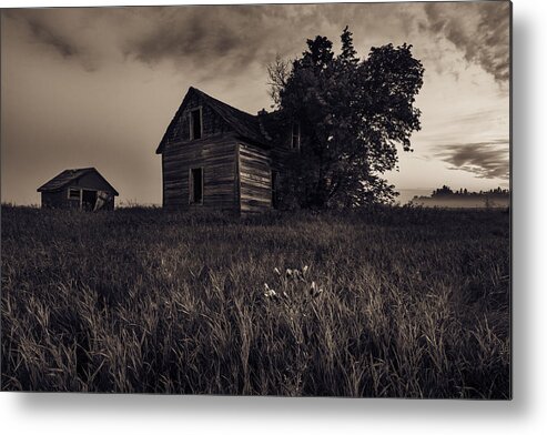 Abandoned Metal Print featuring the photograph Home No More by Nebojsa Novakovic