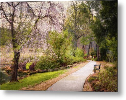 Muskogee Metal Print featuring the photograph Honor Heights Pathway by James Barber