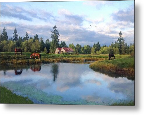 Hope Is Not A Dream Metal Print featuring the painting Hope Is Not A Dream - Hope Valley Art by Jordan Blackstone
